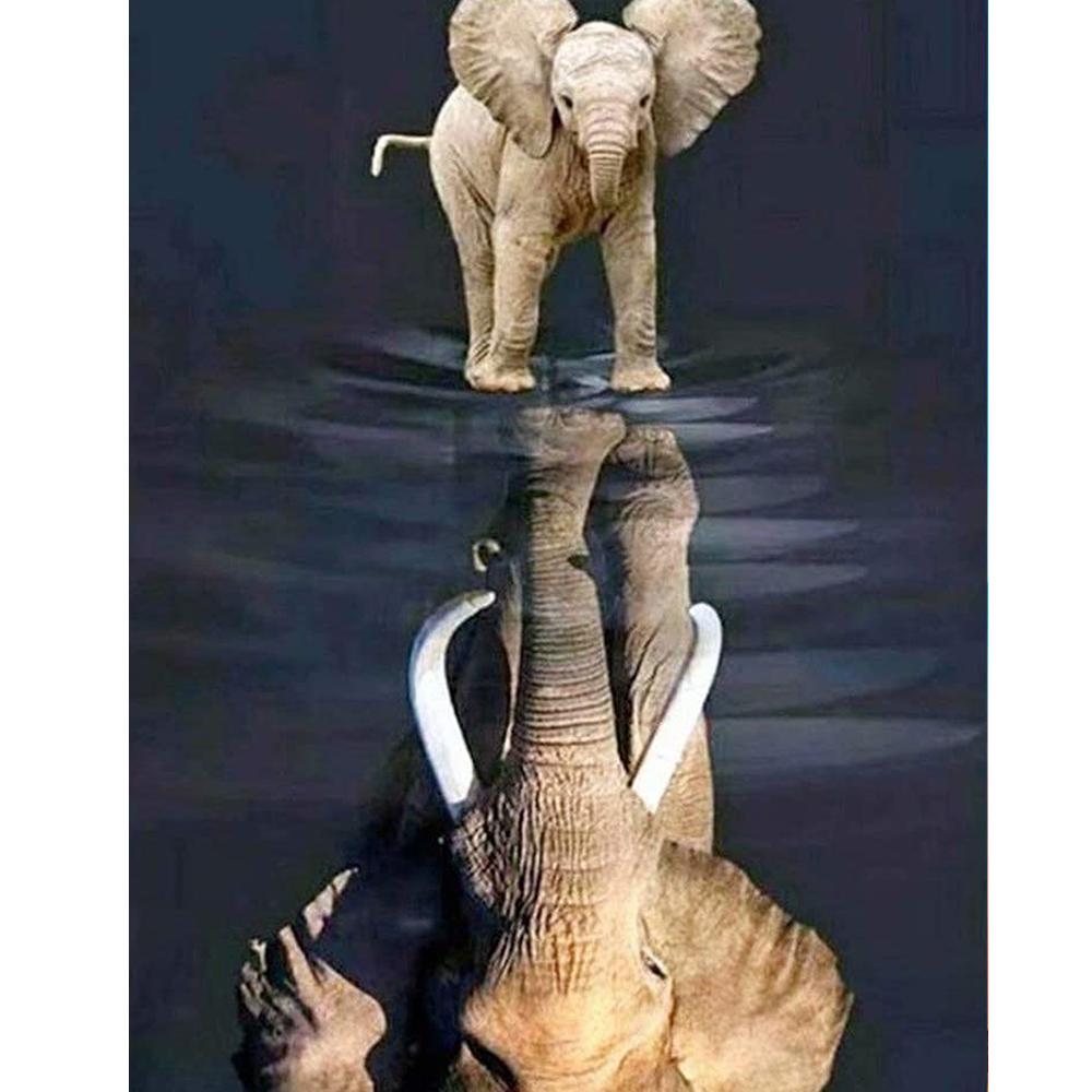 5D Diamond Painting Diy Cartoon Animal Pattern Full Diamond Handmade Diamond Embroidery Mosaic Home Living Room Decoration