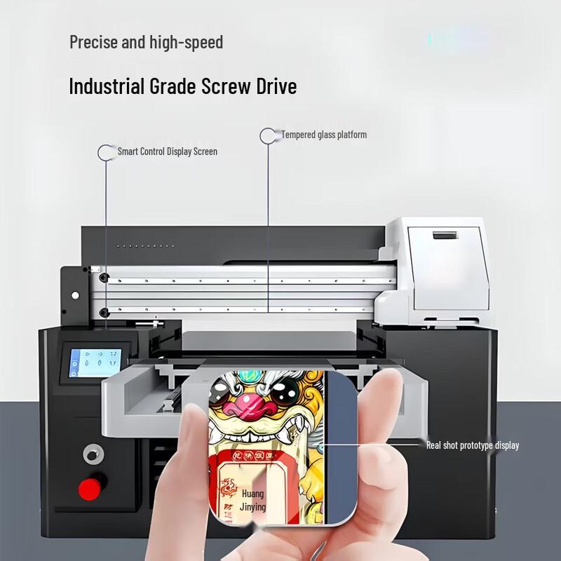 Xiyuedong UV Flatbed Printer for Multi-Material Direct Printing CN plug (adapter included)