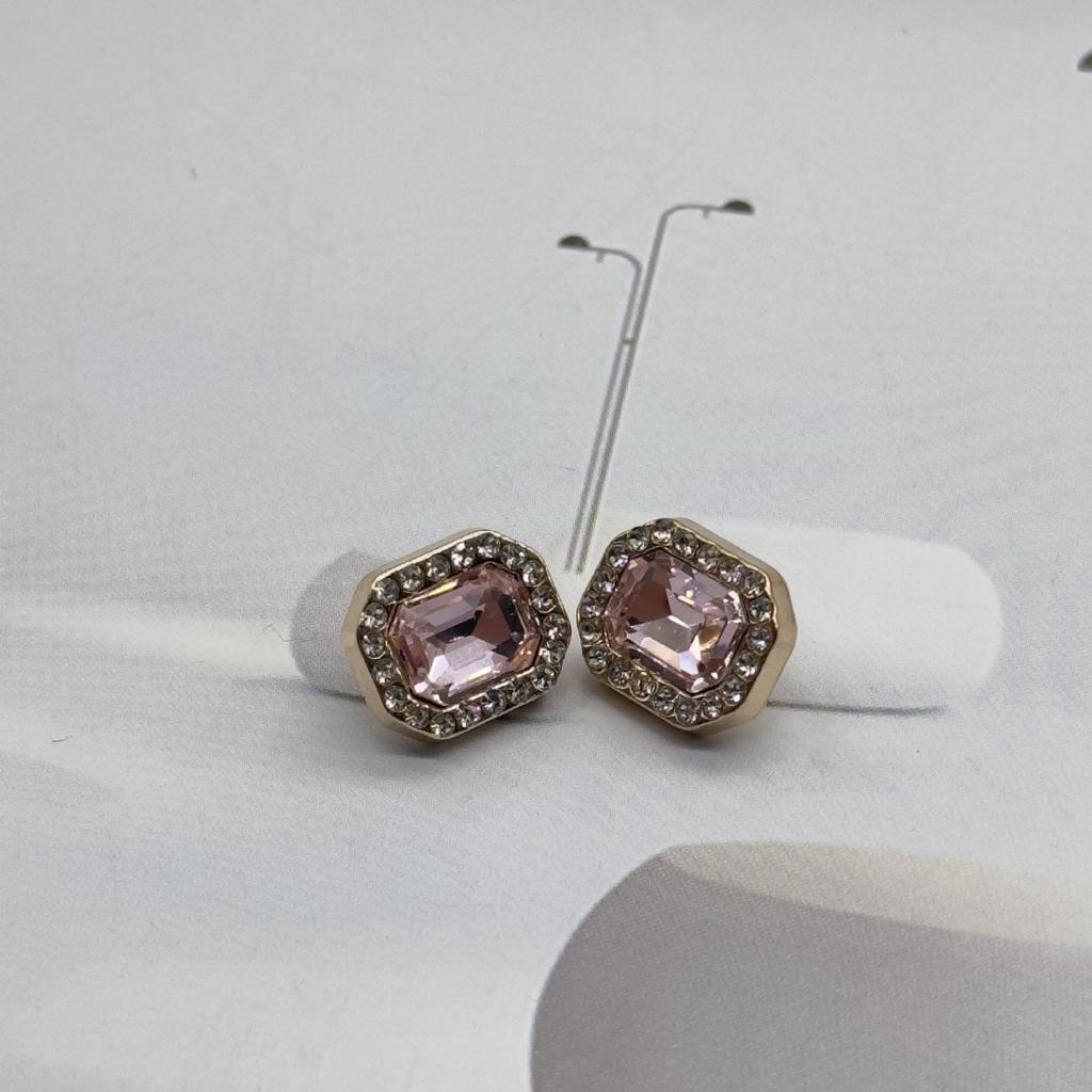 10pcs Pretty Plating Buttons Square Round Buttons Coat Windbreaker Sweater Accessories Various Styles DIY Sewing Supplies