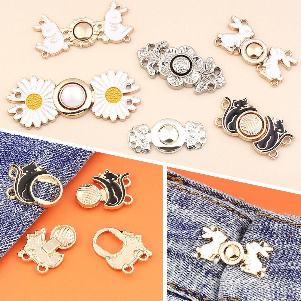 Джинсовые украшения, пуговицы на талии, аксессуары для одежды, зажим для талии, затягивающая пуговица на талии, женские аксессуары