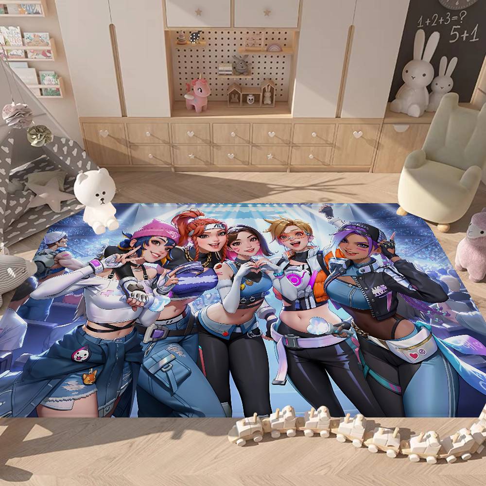 Игровой коврик Pop Game O-Overwatch Прямоугольный Противоскользящий Домашний Мягкий Коврик для ванной Передняя дверь Внутренний Наружный Коврик Отель Декор Коврик