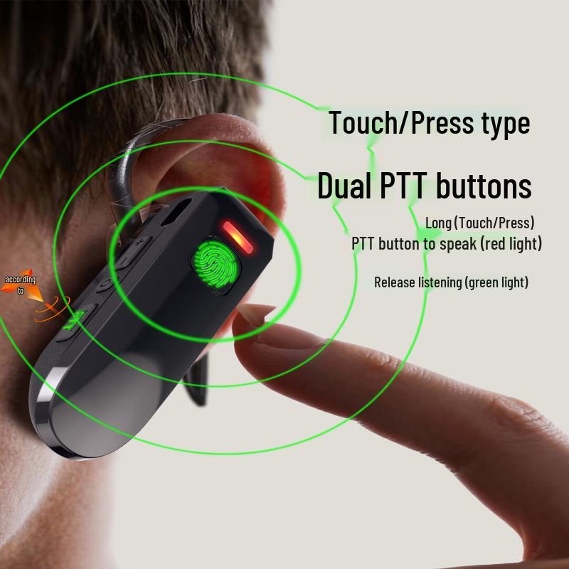 UNIKOO MAXw7 Компактная Bluetooth-рация с заушным креплением, двойная упаковка (Китайская версия)