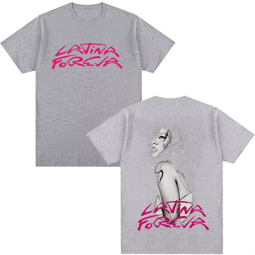 Karol G Tropicoqueta Latina Foreva 2026 Album Tshirt Unisex Women Fashion Harajuku Tshirts Casual Cotton T Shirt Tops Streetwear