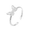 Открытое кольцо Banyan Tree S925 Silver Butterfly Textured Womens - Light Luxury, уникальный дизайн, новое поступление