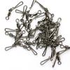 50 Pieces Stainless Steel Fishing Rolling Swivel with Hook Hook Fishing Accessories