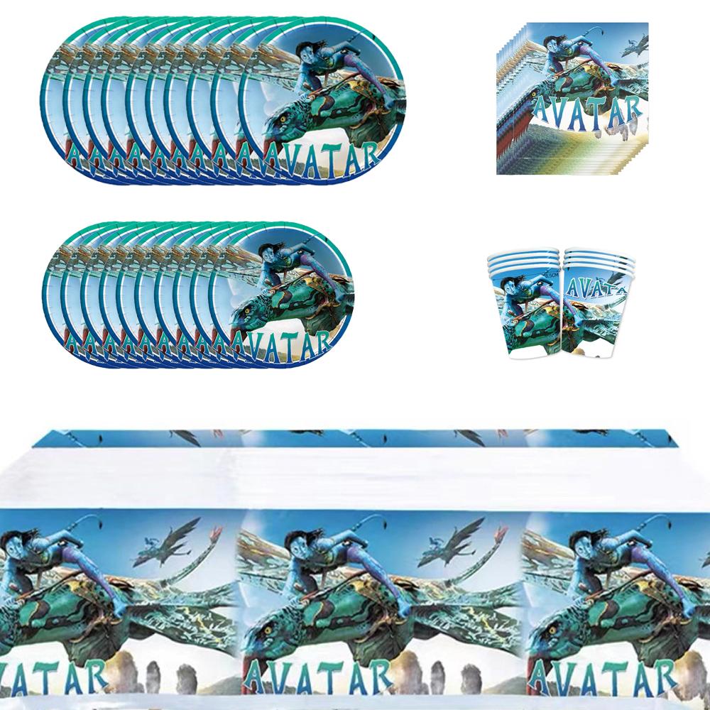 51pcs For Avatar Birthday Party Supplies Include Tablecloth Plates Cups&Napkins