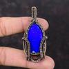 Подвеска из лазурита, медная проволока, обернутая подвеска, ювелирные изделия из лазурита, подвеска из натурального драгоценного камня, подвеска ручной работы, медное ювелирное изделие, подарок для мамы