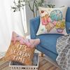 Summer It'S Ice Cream Time Decorative Throw Pillow Covers 18 X 18 Set Of 4, Life Is Sweet Waffle Truck Porch Patio Pillowcase