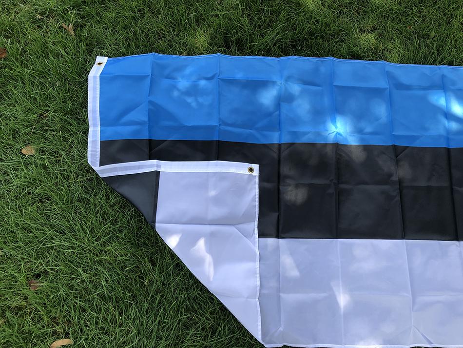 SKY FLAG Эстонский Флаг Баннер 90*150 см Высококачественный Полиэстер Подвесной Национальный Флаг Эстонии Для Домашнего Декора и Мероприятий