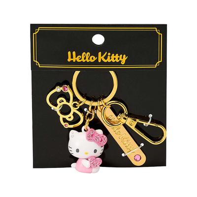 Розовый 3D Каменный Брелок Hello Kitty 266809
