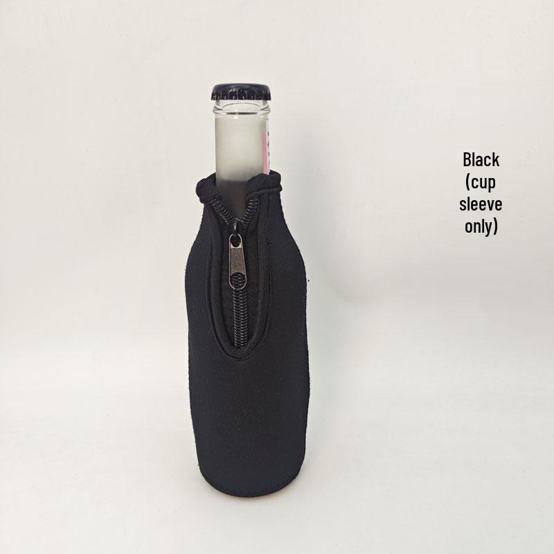 Neoprene Insulated Multi-color Zipper Sleeve for 330ML Beer & 12oz Wine Bottles