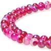 Natural Gemstone Stone Loose Spacer Bead Red Stripe Agate Beads for Making Jewelry