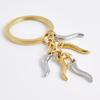Waterproof No Fade Stainless Steel Pepper/Chilli Keychain Food Pendant Hang Keyrings For Women Men Handbag Backpack Jewelry Gift