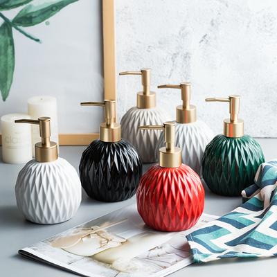 Керамический многоразовый дозатор для мыла в ванной Бутылки для лосьона Бутылка с дозатором для жидкости Дозатор для лосьона Диспенсер для мыла Украшения для ванной комнаты