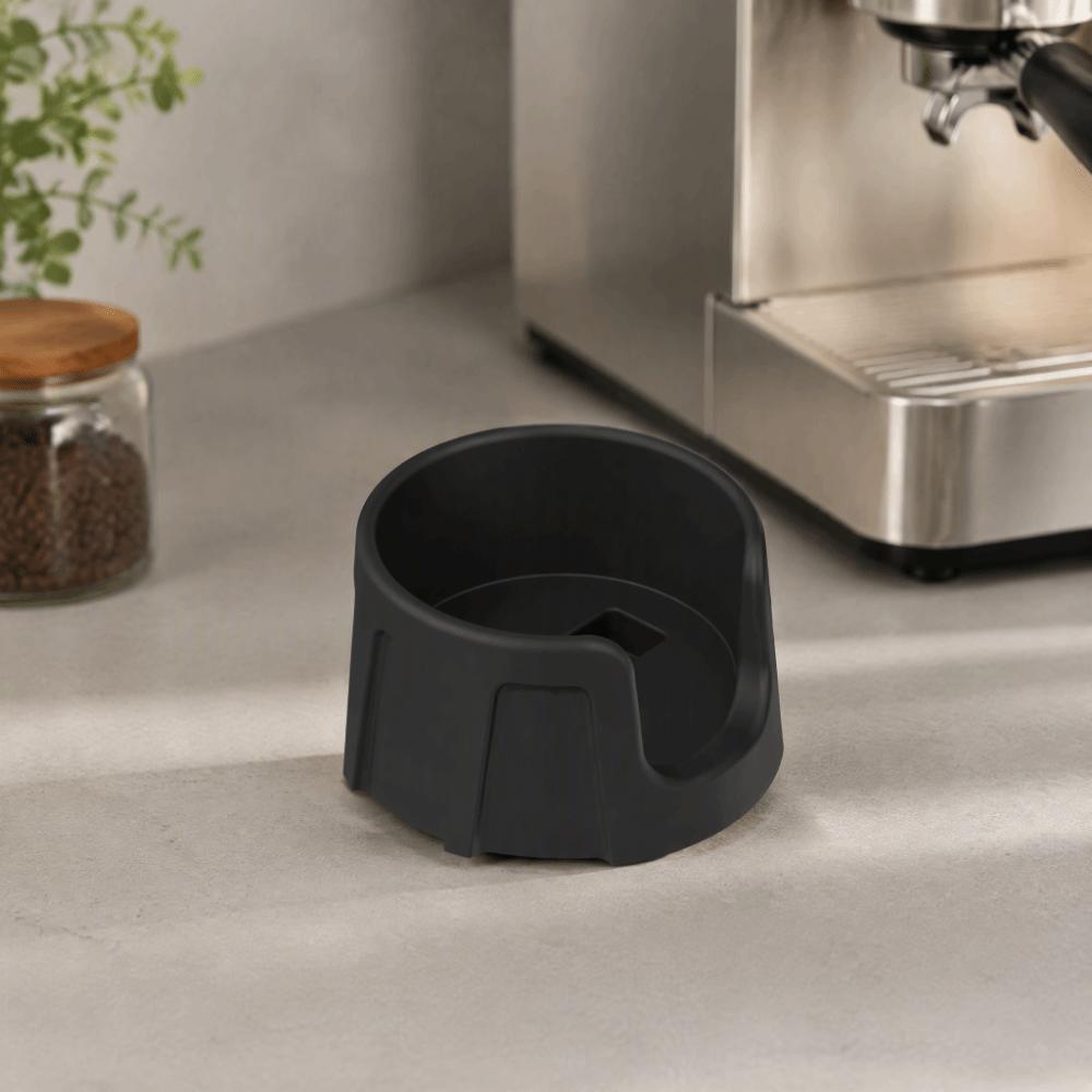 Black Espresso Tamping Station Anti Slip Portafilter Tamper Base for Ninja ES601 Coffee Bar Counter