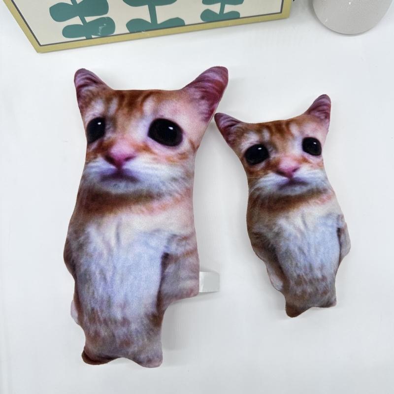 Плюшевая подушка-плед 'Милые животные' El Gato Животные Плюшевые Мягкие Набитые Кошачьи для Объятий Игр Используется для Домашнего Декора