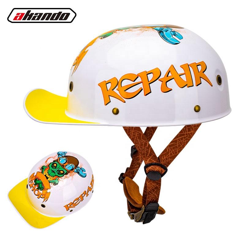 New Classic Motorbike Helmet Chinese Style Motorcycle Half Helmet Sport Scooter Baseball Protective Cap Motocross Helmet Cycling