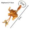 Accessories Buckle Animal Shape Religion Key Ring Key Holder Wooden Keychain Carving Pendant