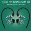 Компьютерная игровая гарнитура Внутриканальные проводные наушники Разъем 3,5 мм с микрофоном Бас Стерео Hi-Fi