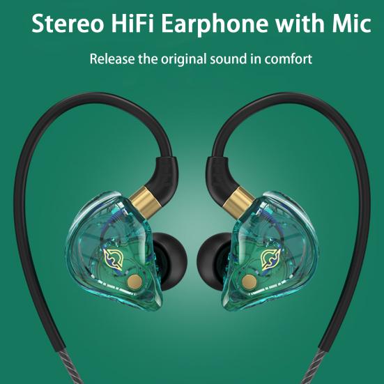 Компьютерная игровая гарнитура Внутриканальные проводные наушники Разъем 3,5 мм с микрофоном Бас Стерео Hi-Fi