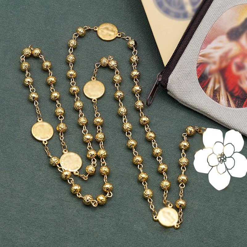Handmade Italian Saint Benedict Rosary with Pouch and Card