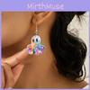 Ghost Acrylic Playful Earrings In Bright Colors Eyecatching Cute Cartoon Design For Women
