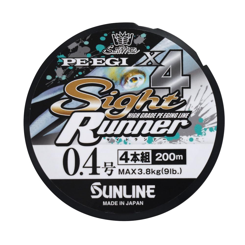 [SUNLINE] Saltimate PE-EGI Sight Runner X4 PE Line 200m No.0.4 White