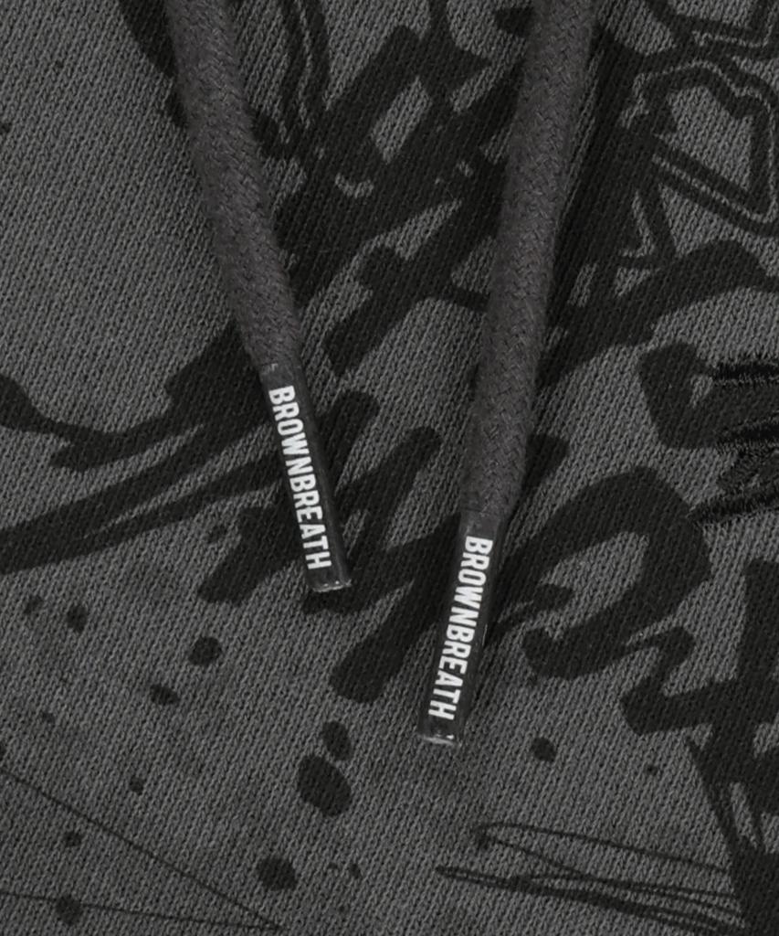 Худи на молнии Brownbreath Graffiti - Угольный