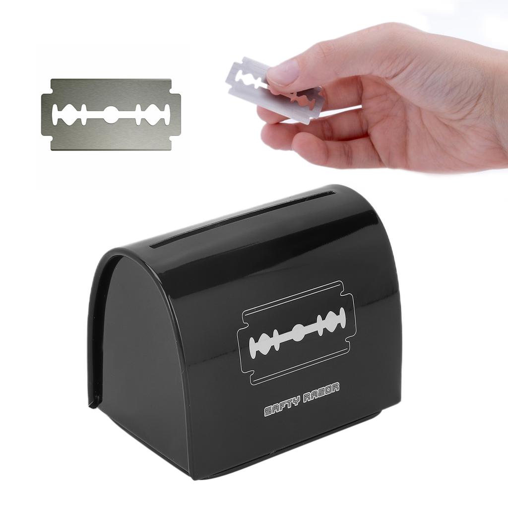 Контейнер для утилизации лезвий Герметичная конструкция Контейнер для утилизации бритв Большая вместимость Безопасное хранение Банка для использованных лезвий