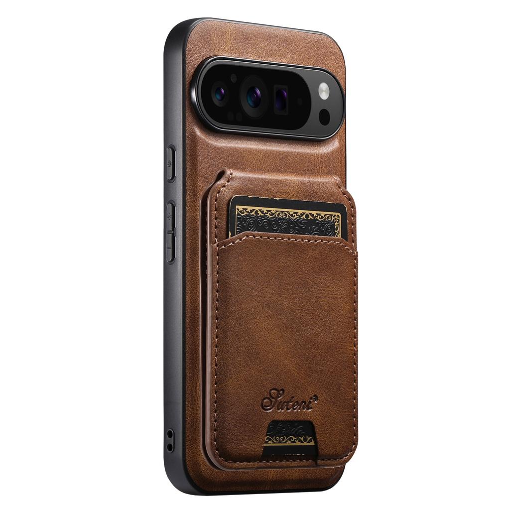 SUTENI H15 For Google Pixel 9 Pro XL Case Compatible with MagSafe Detachable Card Holder Phone Cover