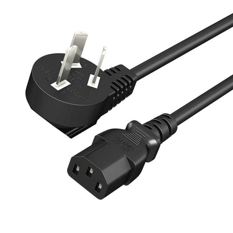 Type C All-Copper Power Cord with 3C Certification for Monitors and Appliances