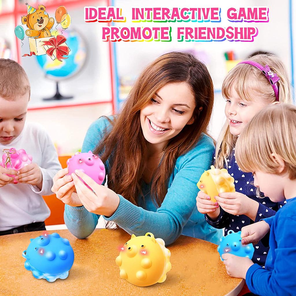 3 шт., игрушки-поп-мячи, шарики для снятия стресса, сенсорные игрушки для сжатия, 3D силиконовые поп-пузыри, прыгающие шарики для снятия стресса, снятие тревоги и стресса для девочек и детей