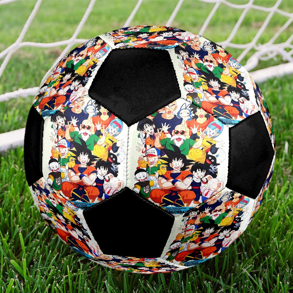 Dragon Ball Indoor Soccer Ball Colorful Machine Stitched PVC Size 5 Team Training Competition Ready Durable High-Bounce Cool Sports Gift