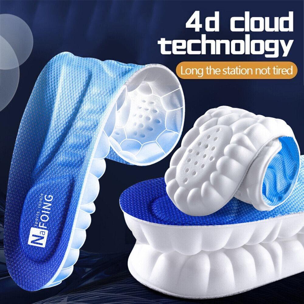 PU Technology Insoles Orthopedic Shoes Pad Shock Absorption 4D Insole  Women