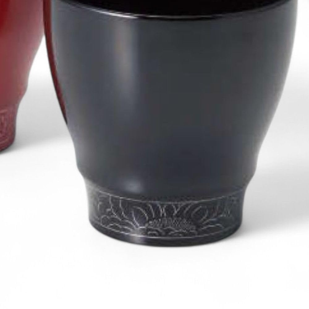 Set of 2 Lacquerware Made In Japan J-kitchens Hand-painted Teacups, PID-529852,