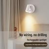 Wireless Magnetic COB Spotlight USB LED Wall Light for Bedroom and Art