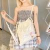 Bowknot Backpack Lightweight Solid Color Itabag Bucket Bag Fashion Casual Gift