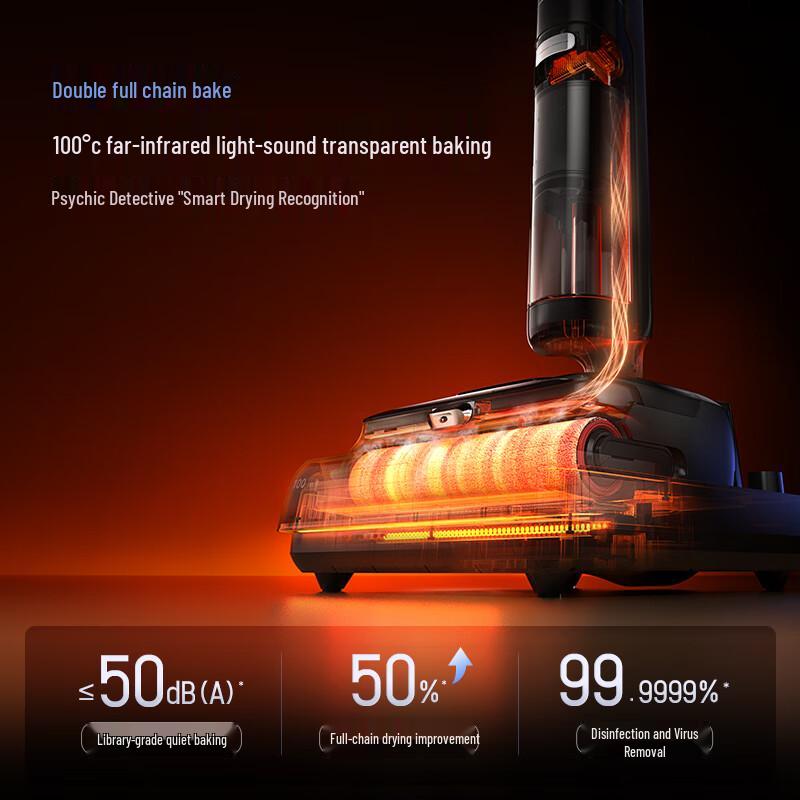 Беспроводной влагоуборочный пылесос Dreame T50 Ultra с роботизированной рукой и пенной мойкой