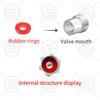 VJDX3 4pcs VRS Emblem Car Wheel Tire Valve Air Stem Caps Dust-proof Cover Decor For Skoda Octavia 1 2 3 Fabia Rapid Superb Kodiaq