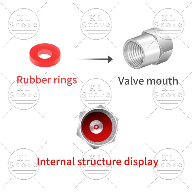 VJDX3 4pcs VRS Emblem Car Wheel Tire Valve Air Stem Caps Dust-proof Cover Decor For Skoda Octavia 1 2 3 Fabia Rapid Superb Kodiaq