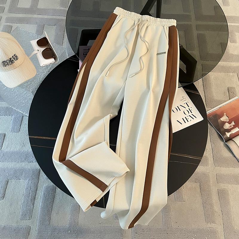 Women's Autumn Casual Tracksuit, Slim Fit Hooded Zip-Up Jacket and Wide Leg Pants 2-Piece Outfit Set