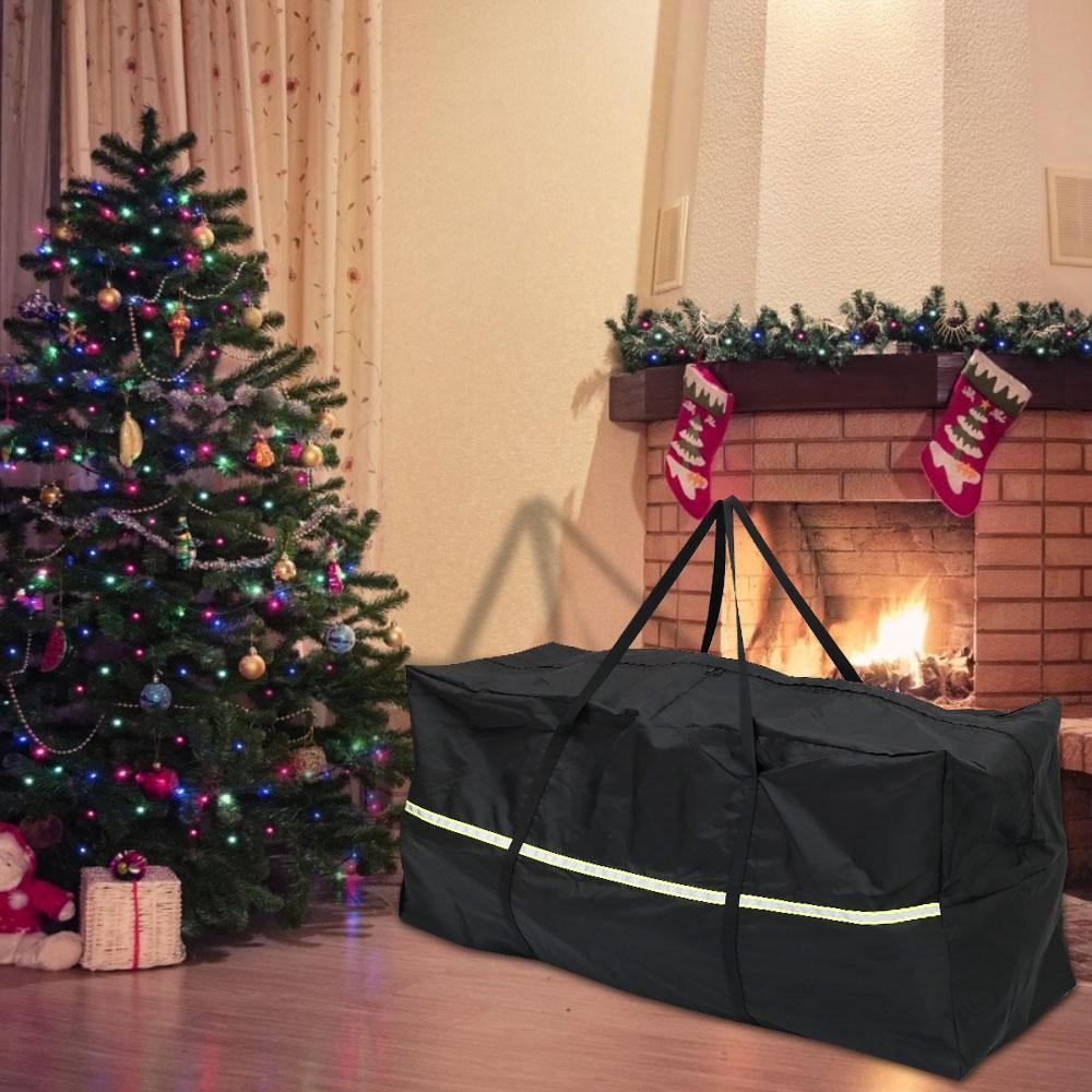 1/2/3 шт. Сумка для хранения подушек садовой мебели, Водонепроницаемая, Защита от УФ-лучей, Устойчивая к разрывам ткань Оксфорд, Большая вместимость, Органайзер для рождественской елки