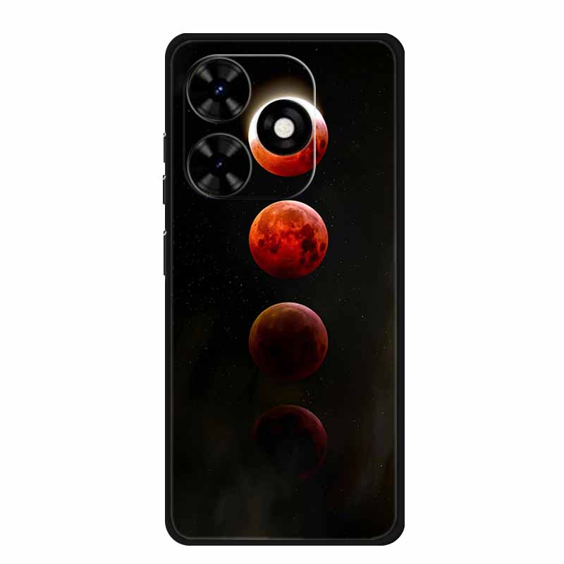 Чехол для Tecno Spark Go 2024 Роскошный ТПУ Силиконовый Мягкий Задний Чехол Чехлы для Телефона для Tecno SparkGo 2024 BG6 Ударопрочный Цветок Fundas