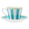 Noritake Чашка с блюдцем оба для кофе и Carnival Light Fine & (для чая), 250 куб. см, Синий, Фарфор, T002B/M-253