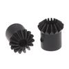 2Pcs 45# Steel 1M 15T Spiral Bevel Gear M1 Modulus 1:1 90 Degrees Differential Gear Bevel Gear Accessories