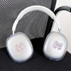 Лазерный прозрачный чехол-накладка для Apple AirPods Max, защитный чехол для наушников