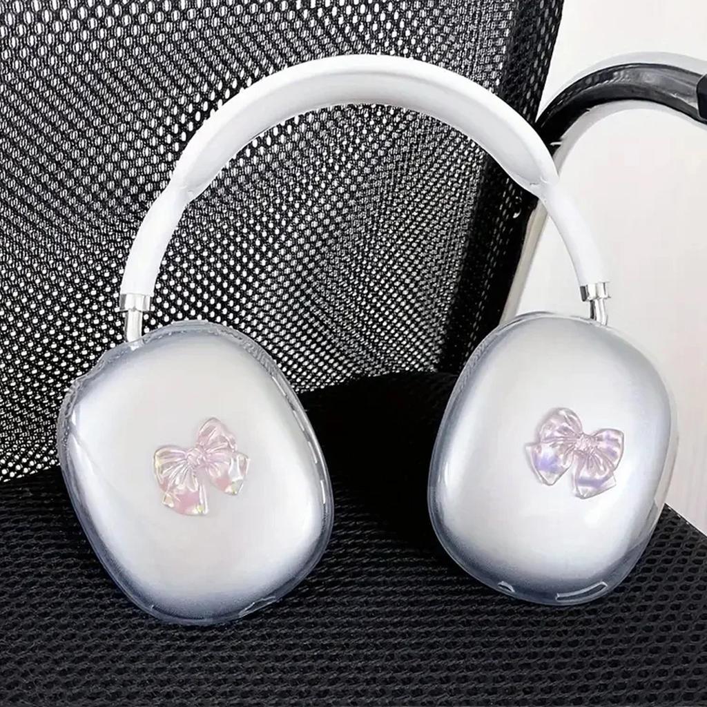 Лазерный прозрачный чехол-накладка для Apple AirPods Max, защитный чехол для наушников
