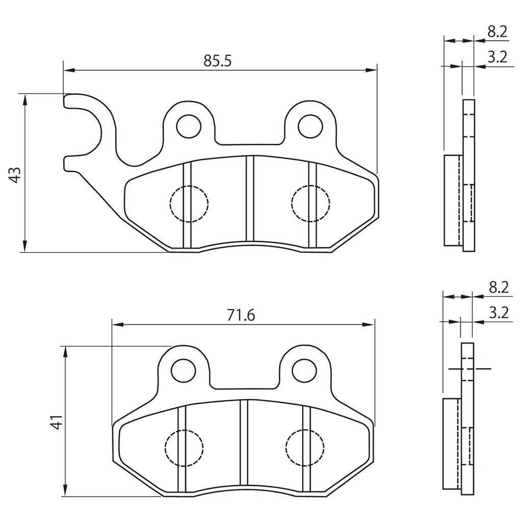 Тормозные колодки для мотоцикла Daytona Красные колодки Swish Передние 99854 Серийный 96 (Полуметаллические колодки) (19) и т.д. Нет.