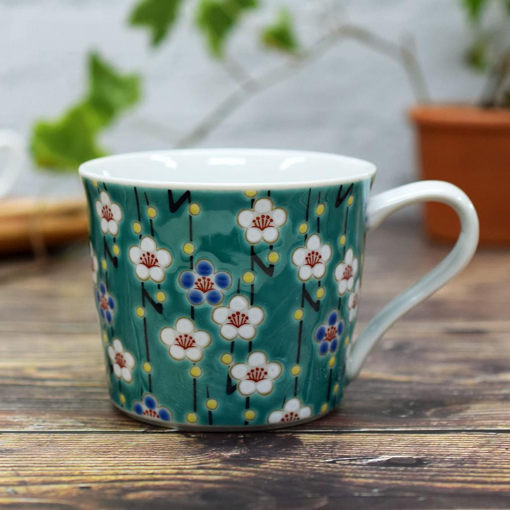 Waza no Kura Kutani ware кружка сливовая керамика люксовый бренд столовая посуда сделано в Японии Kishou праздничный подарок