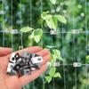 R-type Livestock Cable Clamps Stainless Steel Fence Wire Clamp Garden Fence Mounting Metal Clips Fixing Fastener with Screws